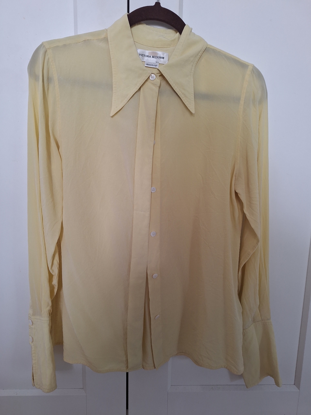 Victoria Beckham Bright Yellow Shirt Size 6